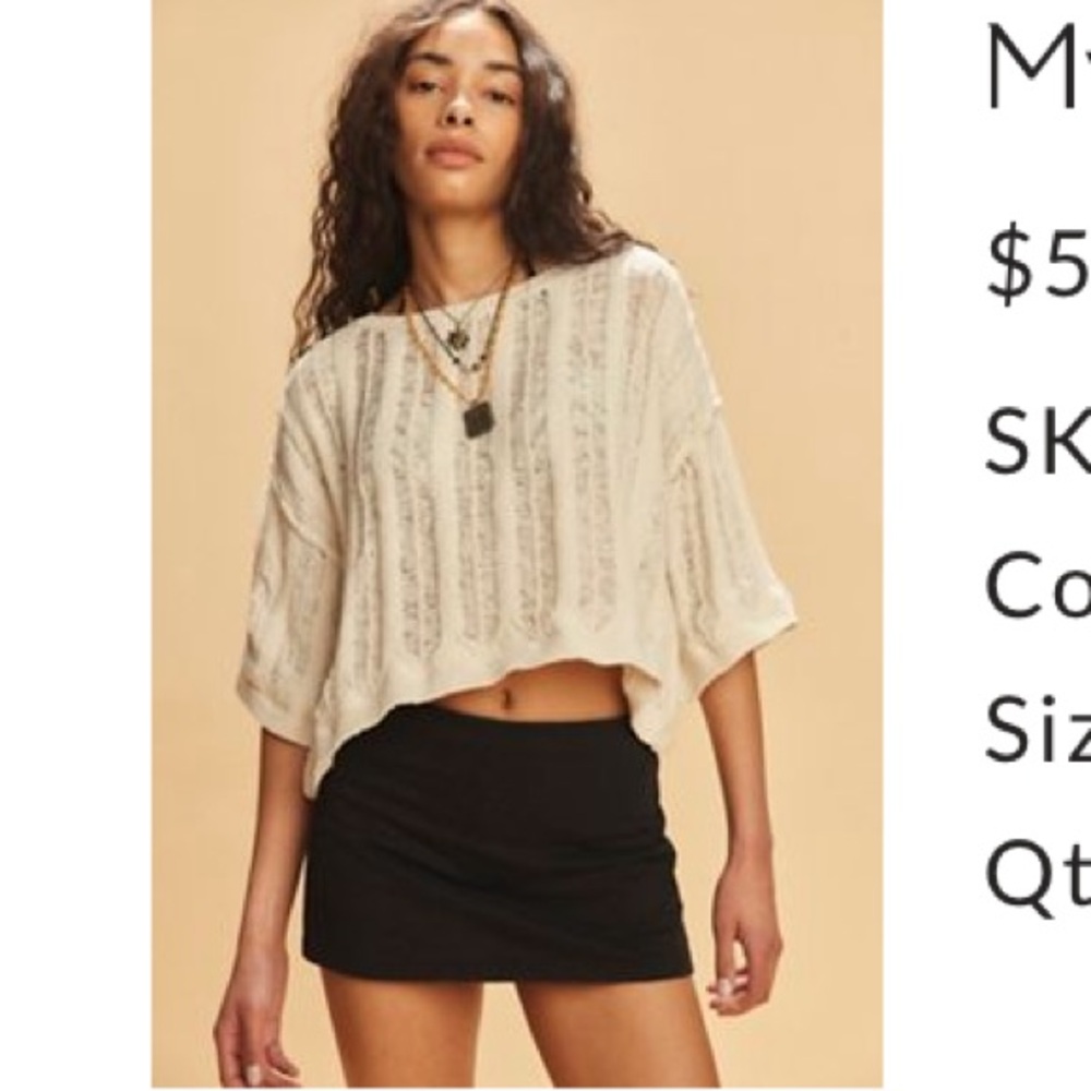 Free People My Little Micro Mini Knit Skort XS NWT